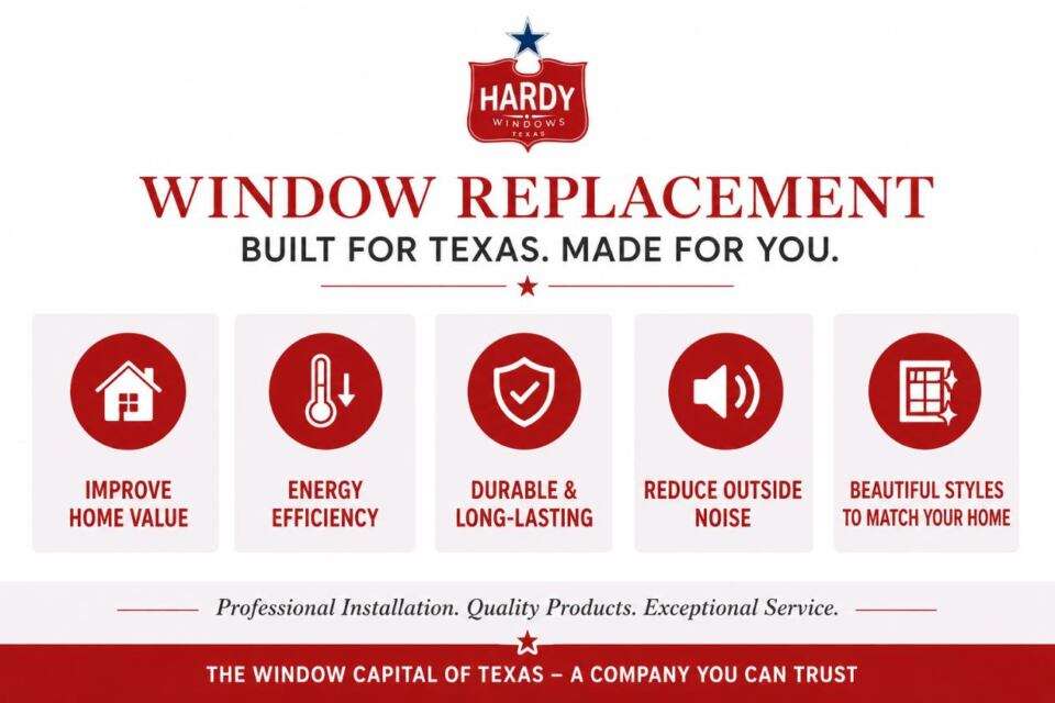 Window replacement Austin, TX benefits and energy savings
