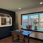 Window replacement Austin, TX modern black-framed residential picture windows